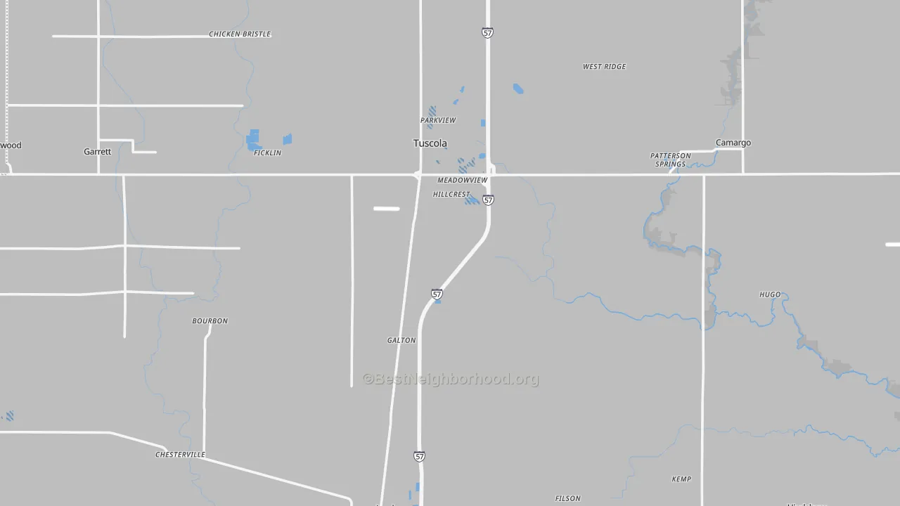 Transit Grade map of Douglas County, IL