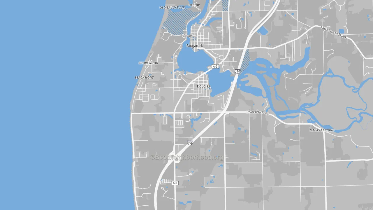 Transit Grade map of Douglas, MI