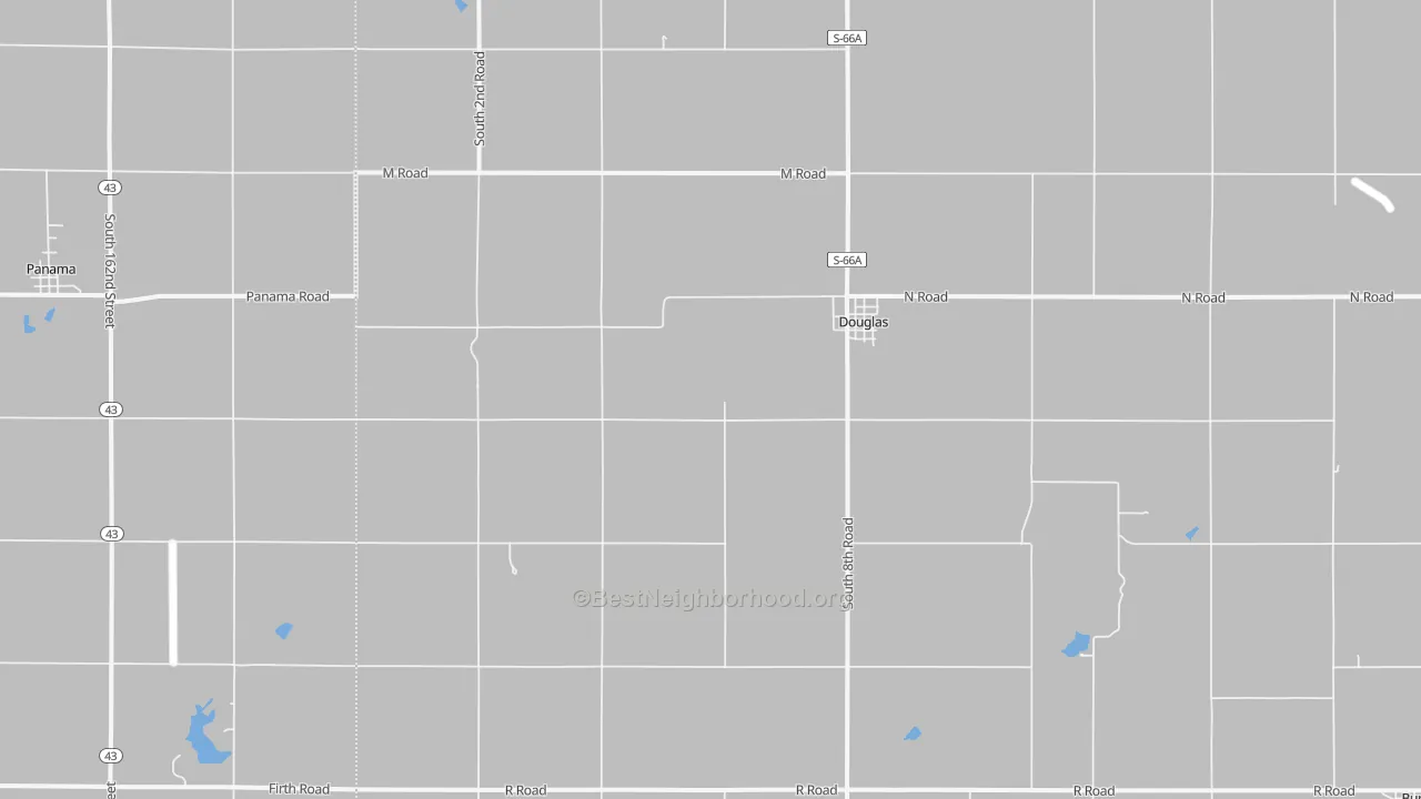 Transit Grade map of Douglas, NE