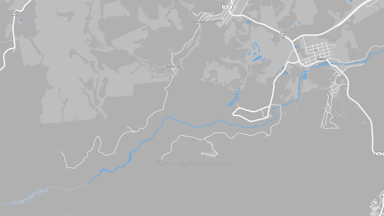 Transit Grade map of Douglas, WV