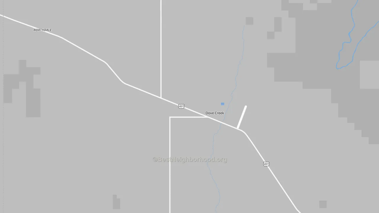 Transit Grade map of Dove Creek, CO
