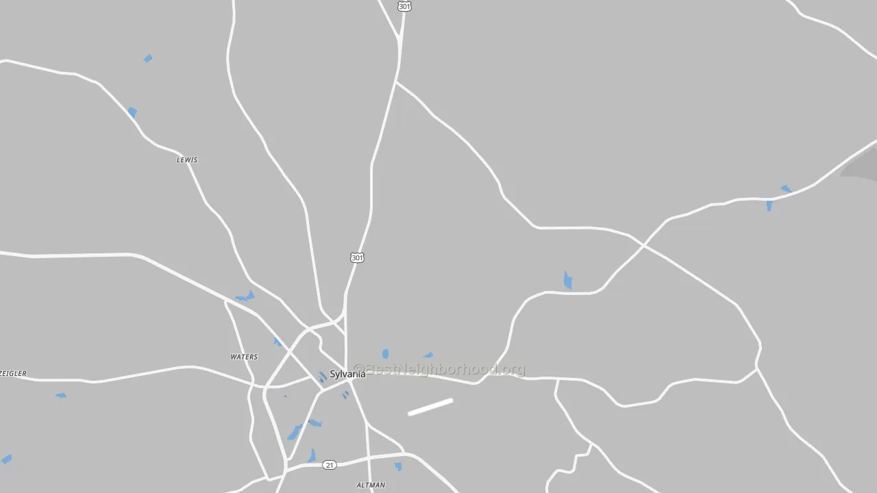 Transit Grade map of Dover, GA