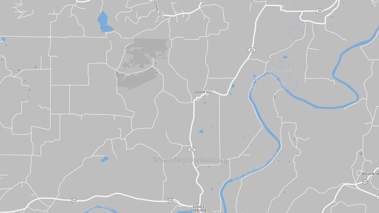 Transit Grade map of Dover Hill, IN