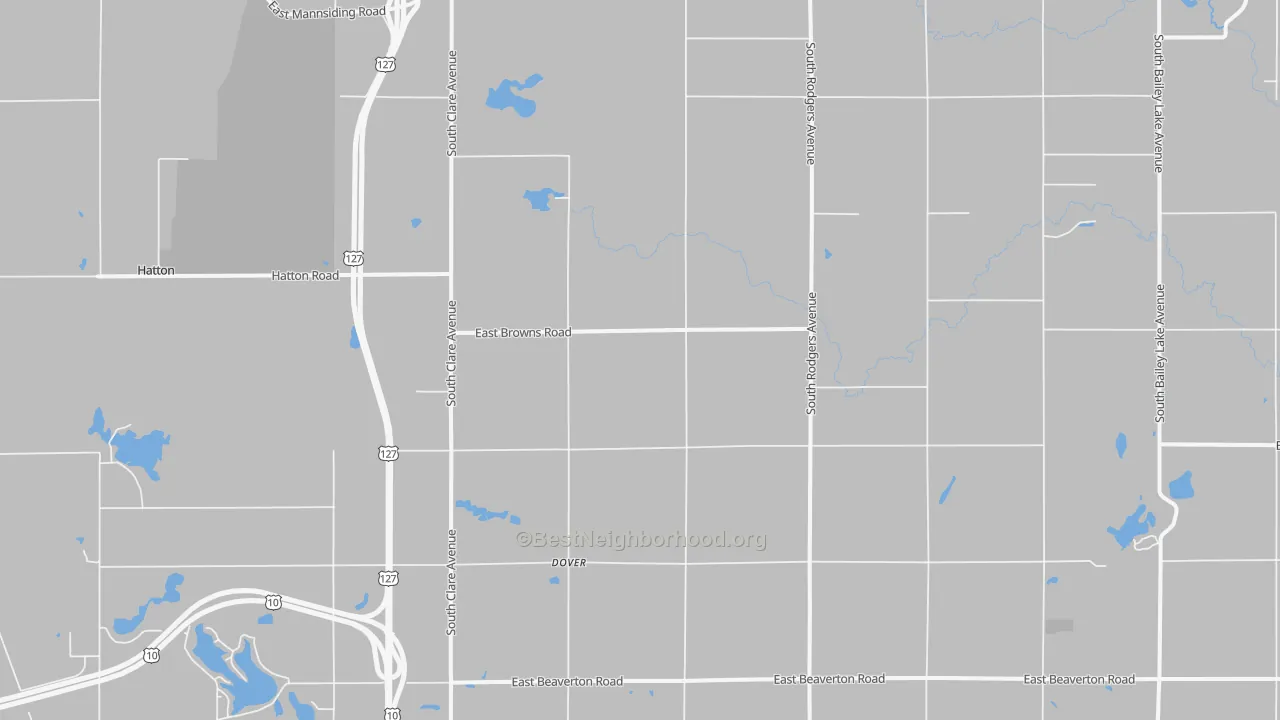 Transit Grade map of Dover, MI