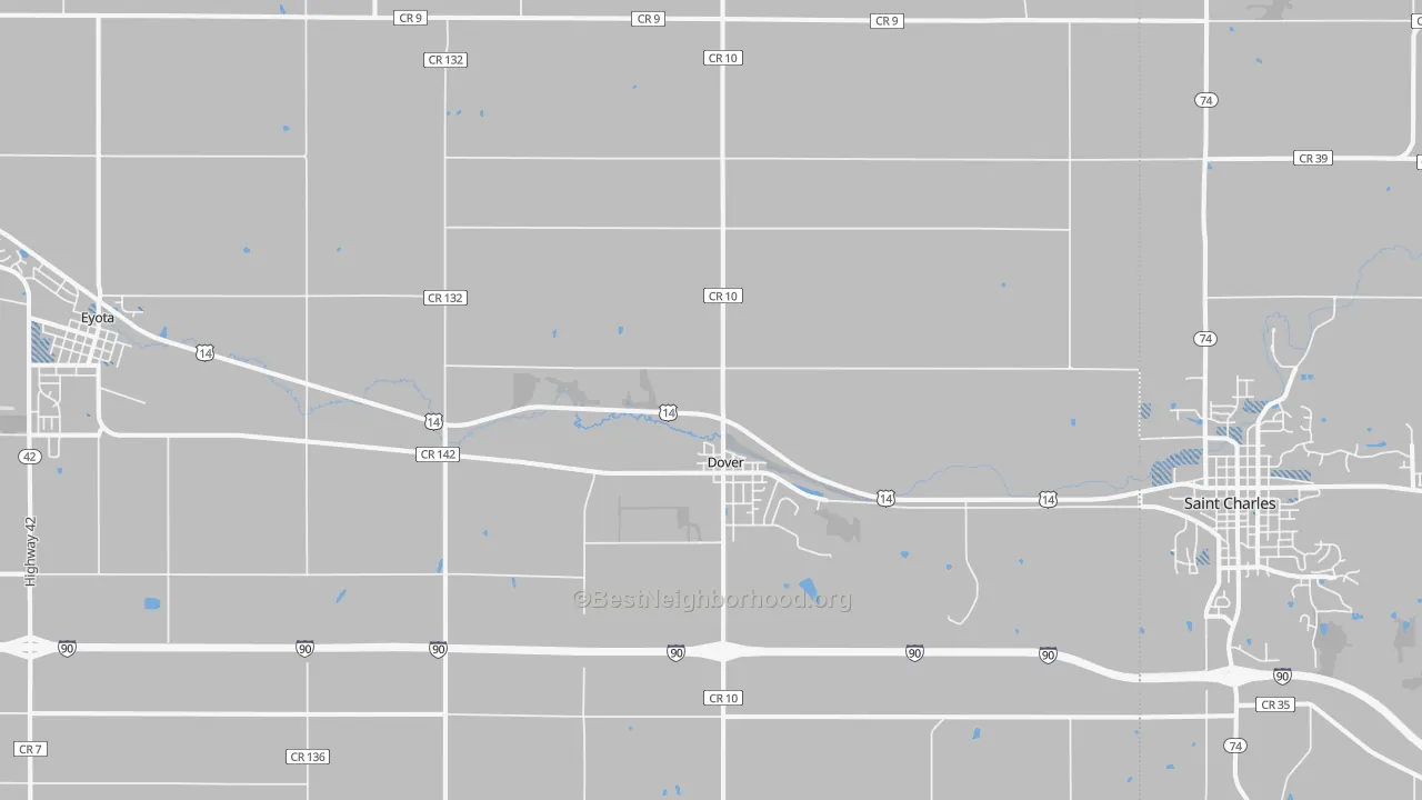 Transit Grade map of Dover, MN