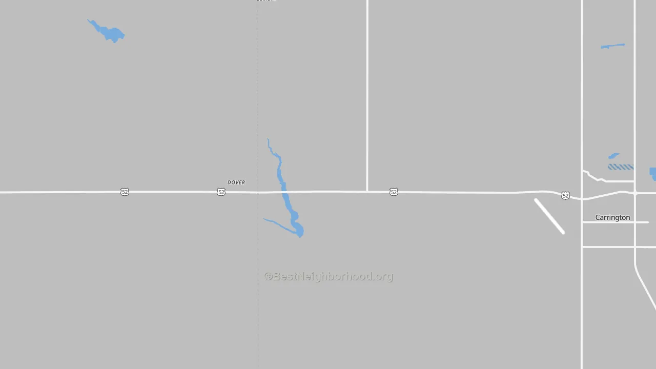 Transit Grade map of Dover, ND