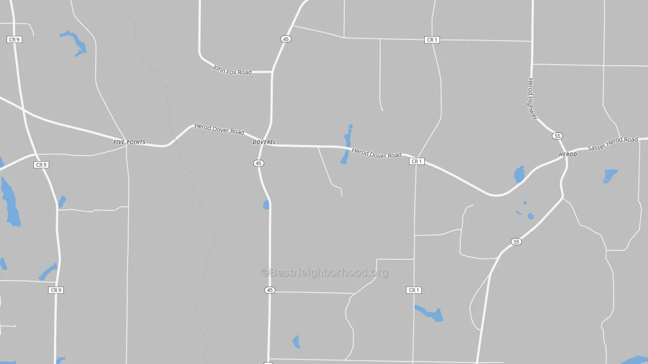 Transit Grade map of Doverel, GA