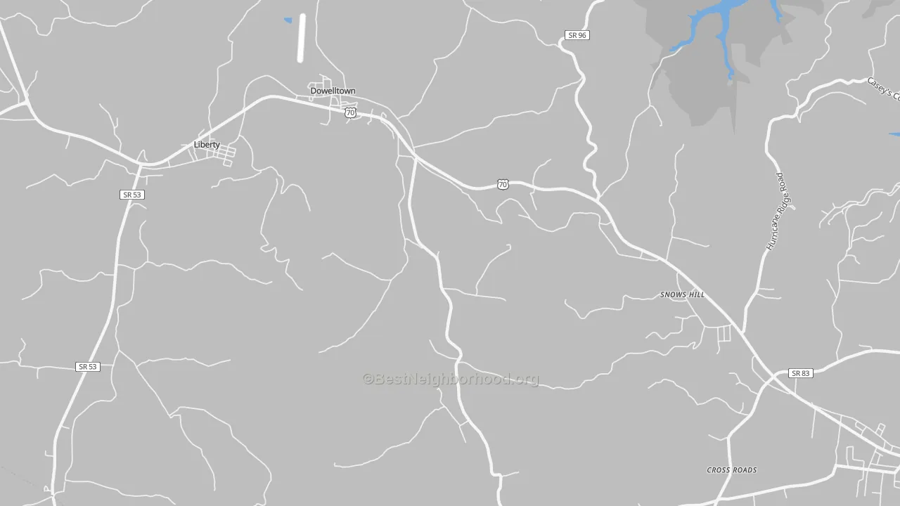 Transit Grade map of Dowelltown, TN