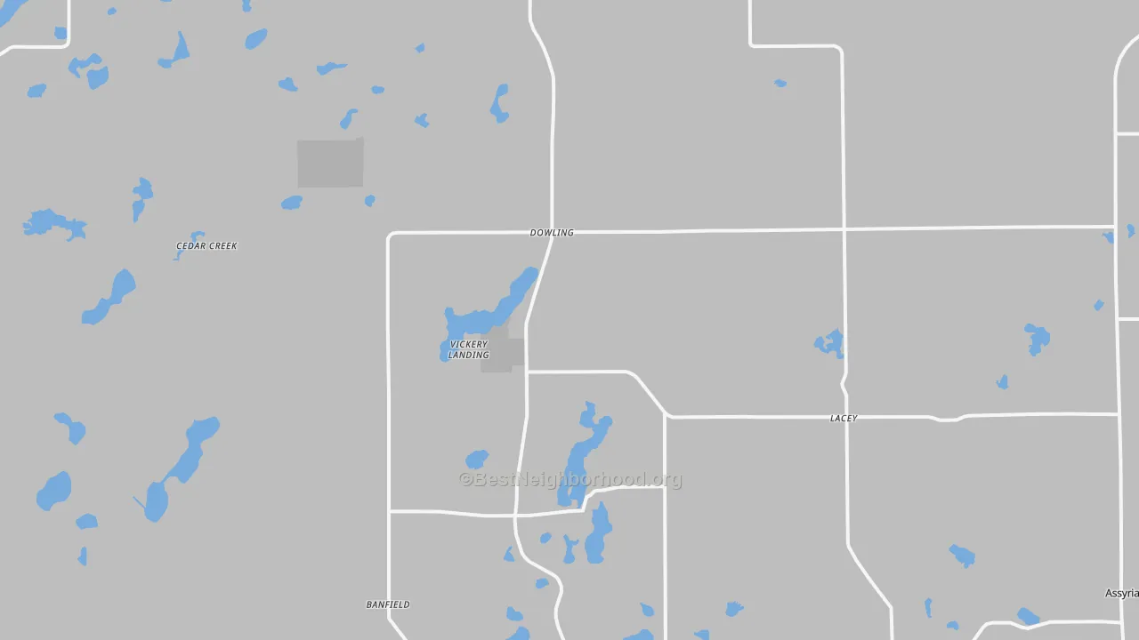 Transit Grade map of Dowling, MI