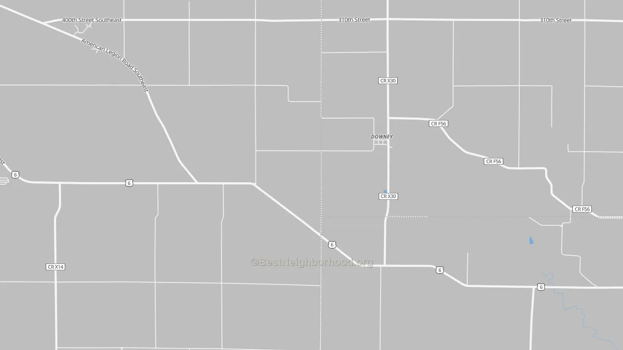 Transit Grade map of Downey, IA