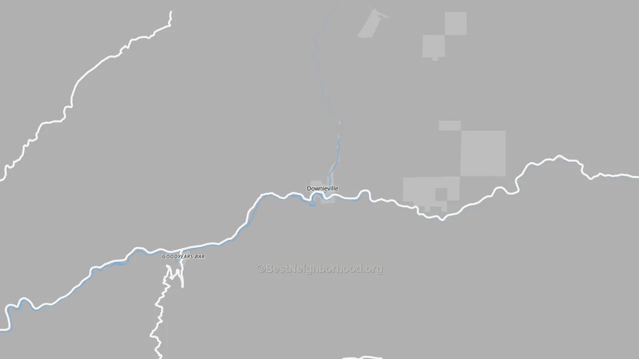 Transit Grade map of Downieville, CA