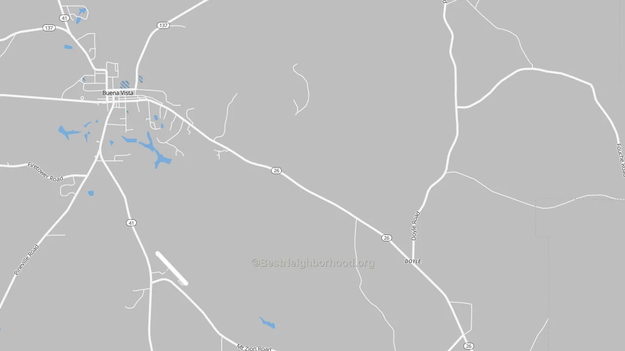 Transit Grade map of Doyle, GA