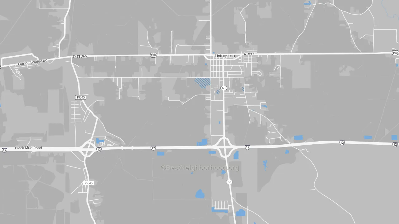 Transit Grade map of Doyle, LA