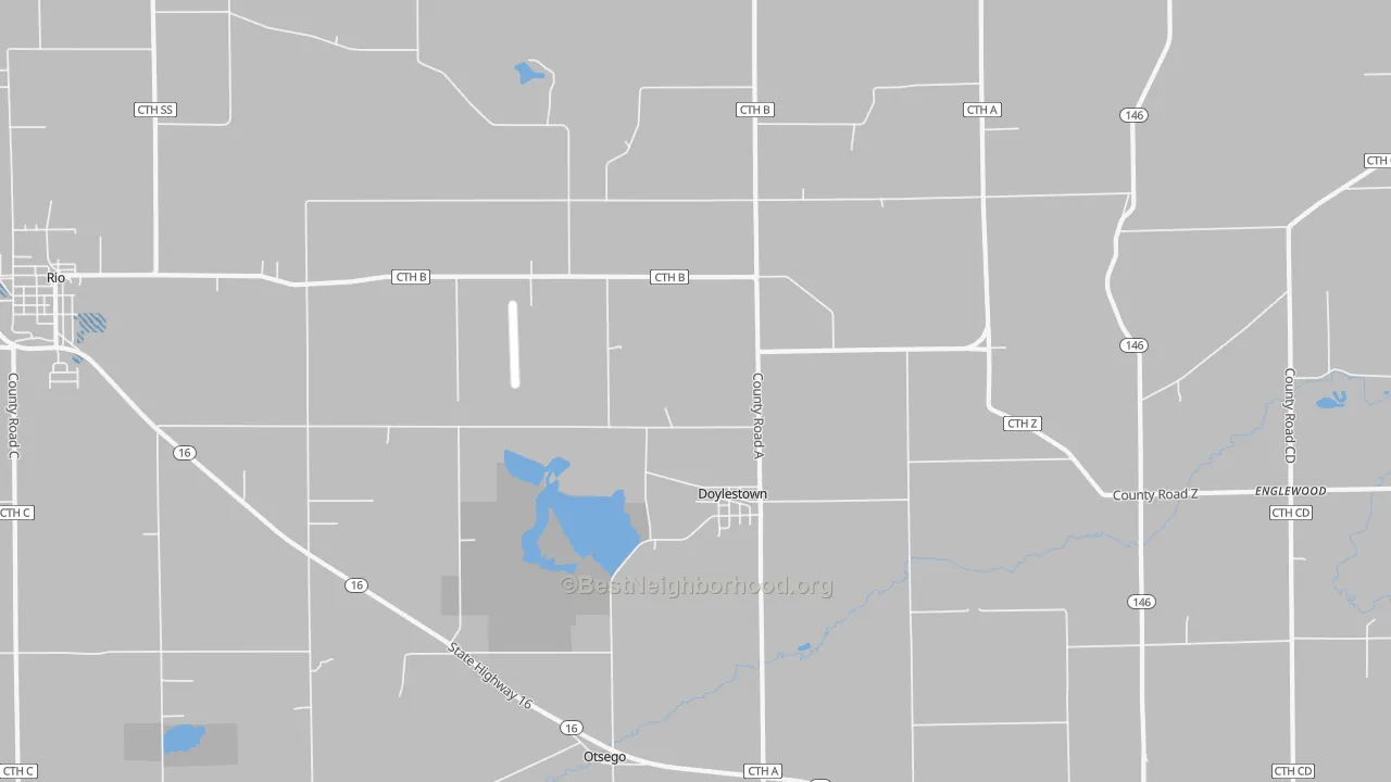 Transit Grade map of Doylestown, WI