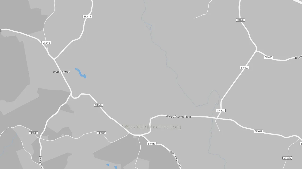 Transit Grade map of Dragonville, VA