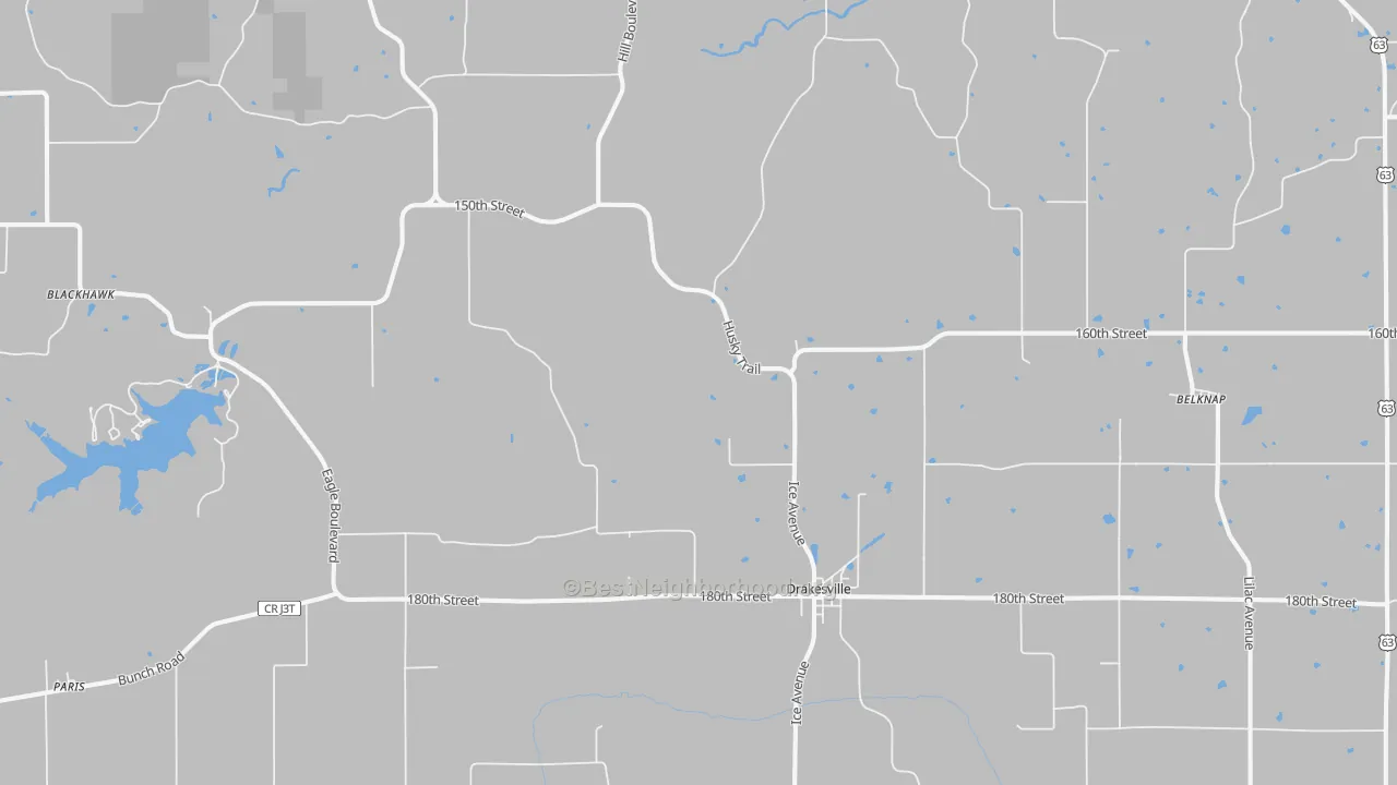 Transit Grade map of Drakesville, IA