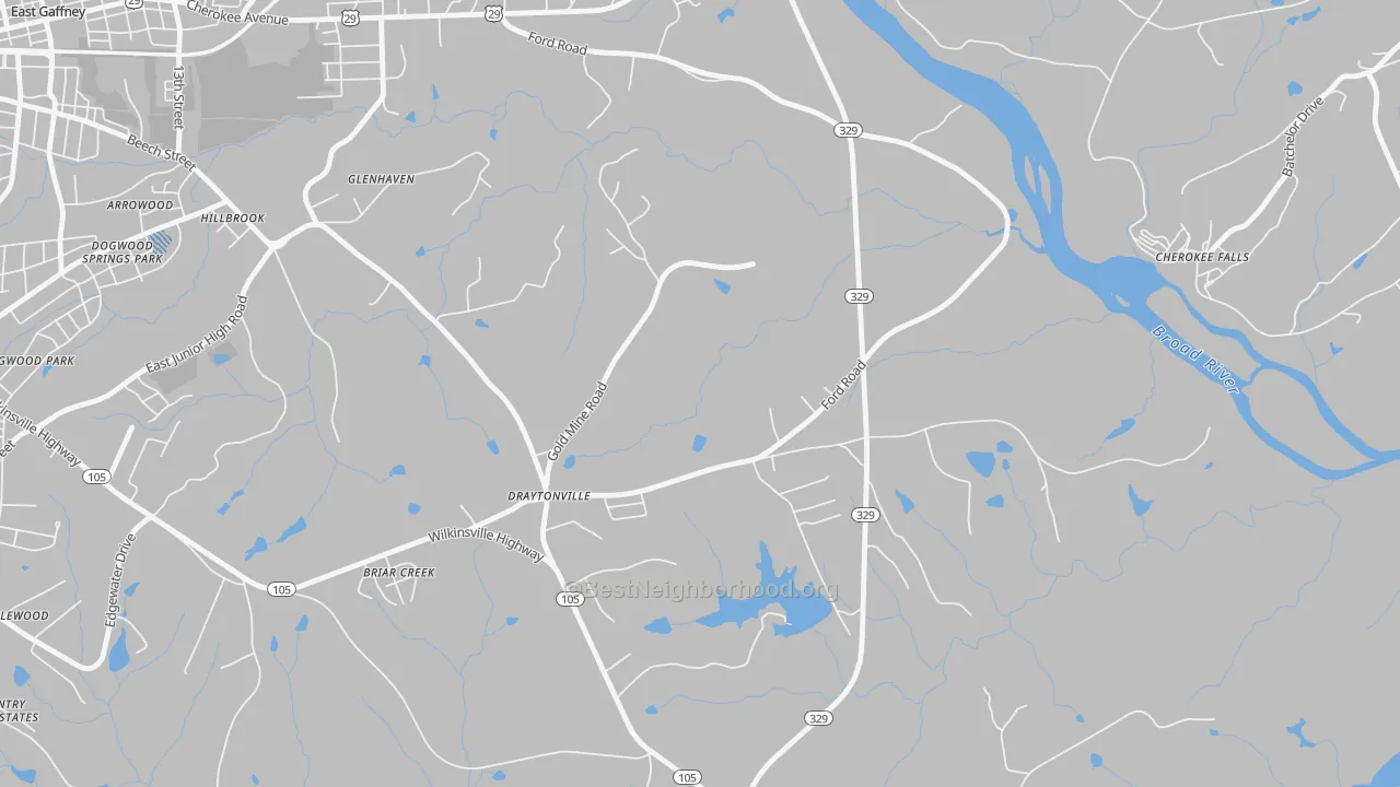 Transit Grade map of Draytonville, SC