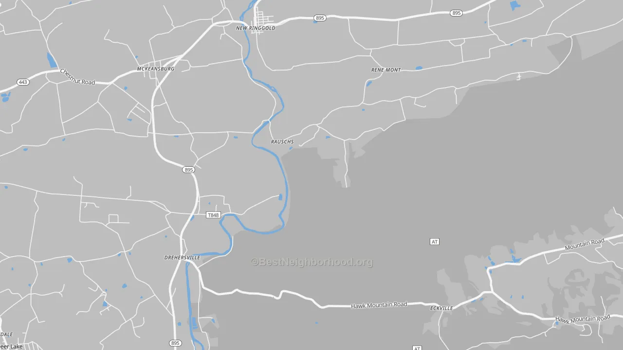 Transit Grade map of Drehersville, PA