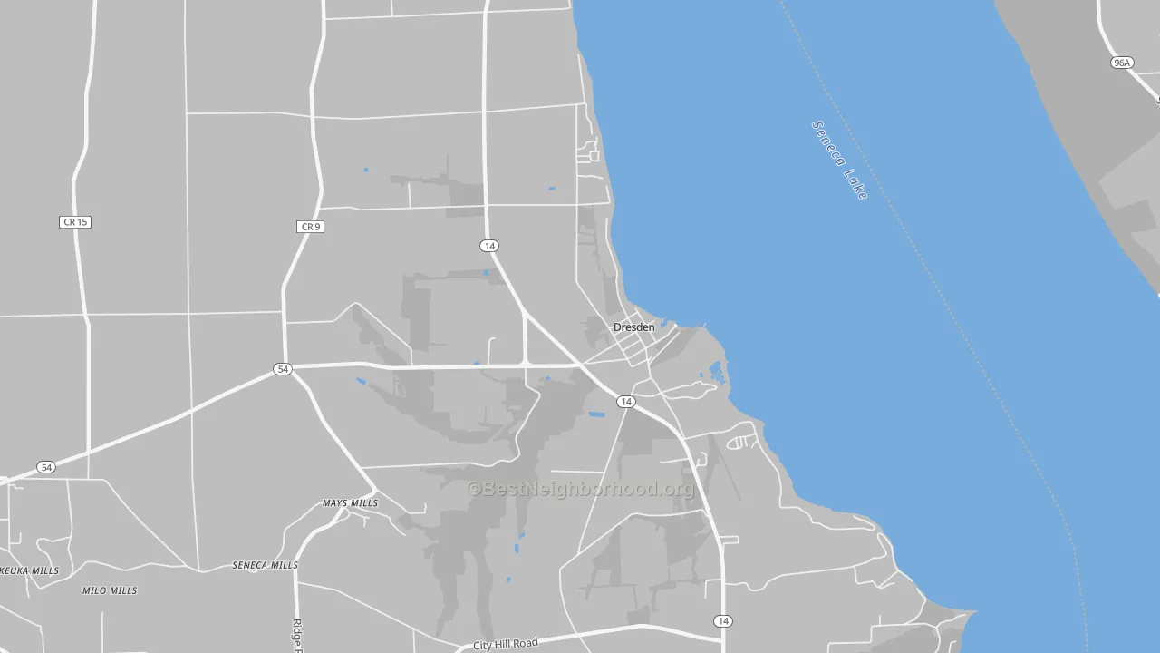 Transit Grade map of Dresden, NY