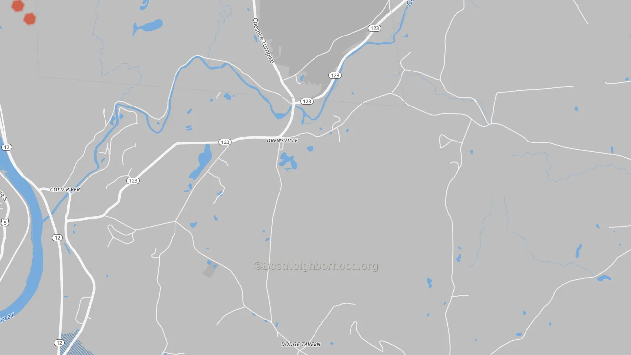 Transit Grade map of Drewsville, NH