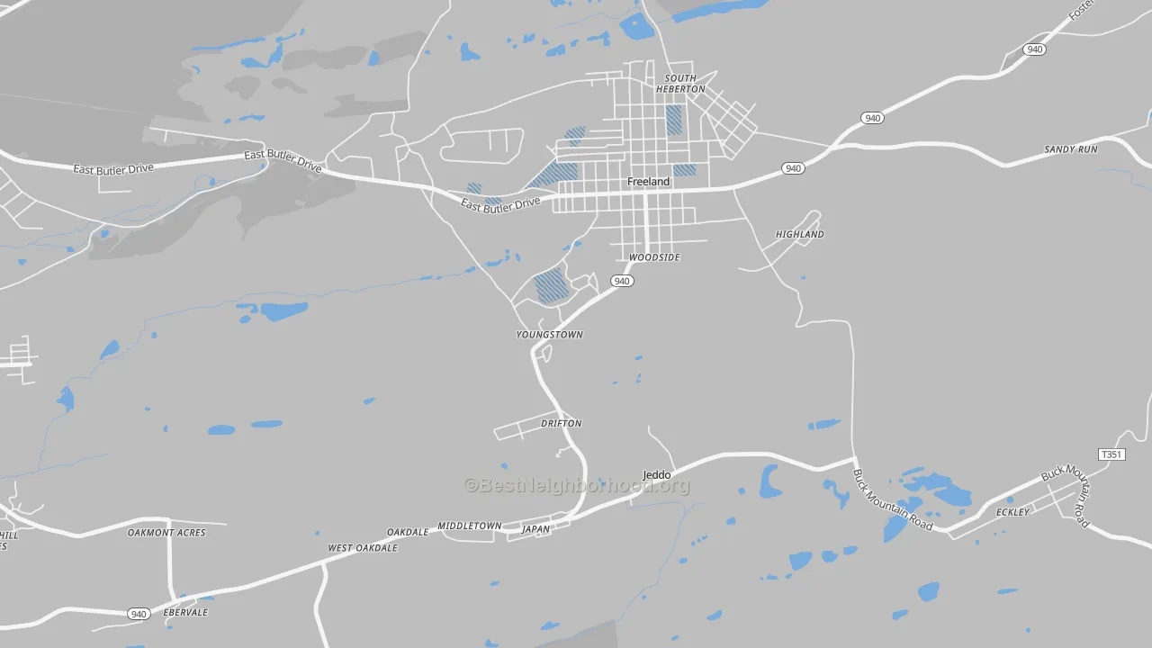 Transit Grade map of Drifton, PA