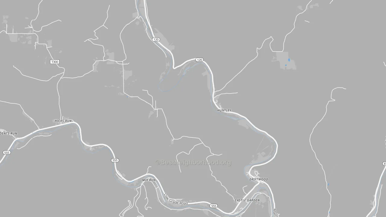 Transit Grade map of Driftwood, PA