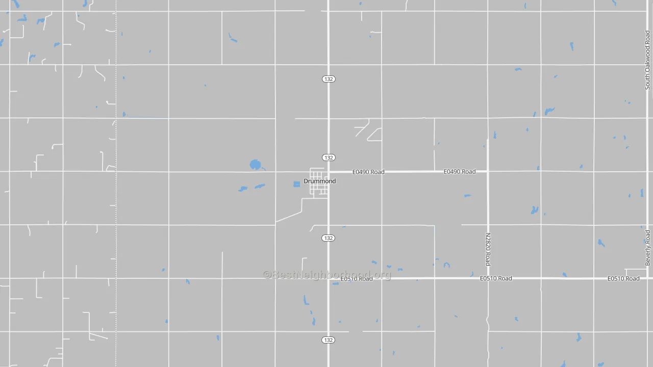 Transit Grade map of Drummond, OK