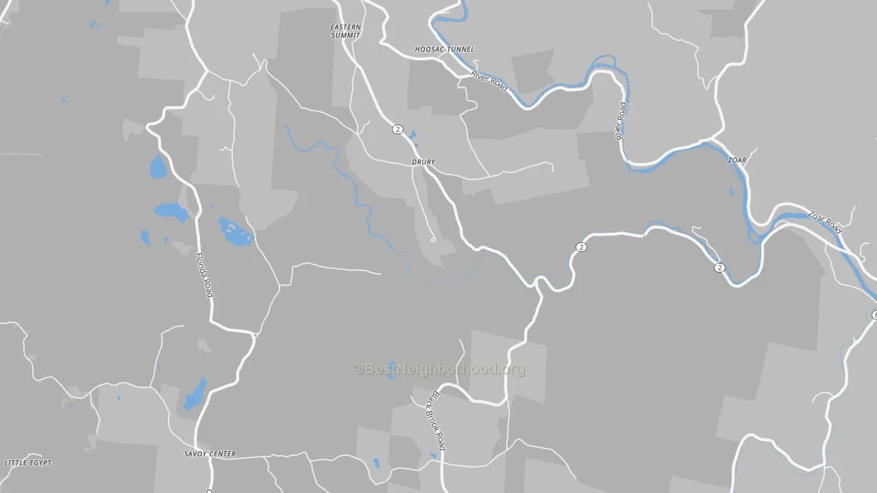 Transit Grade map of Drury, MA