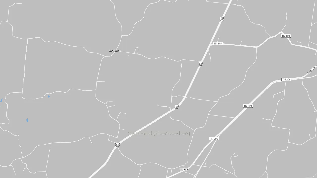 Transit Grade map of Dry Hill, TN