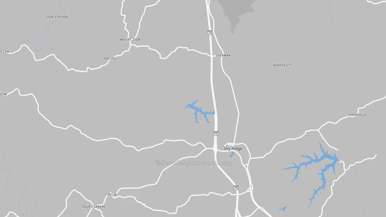 Transit Grade map of Dry Ridge, KY