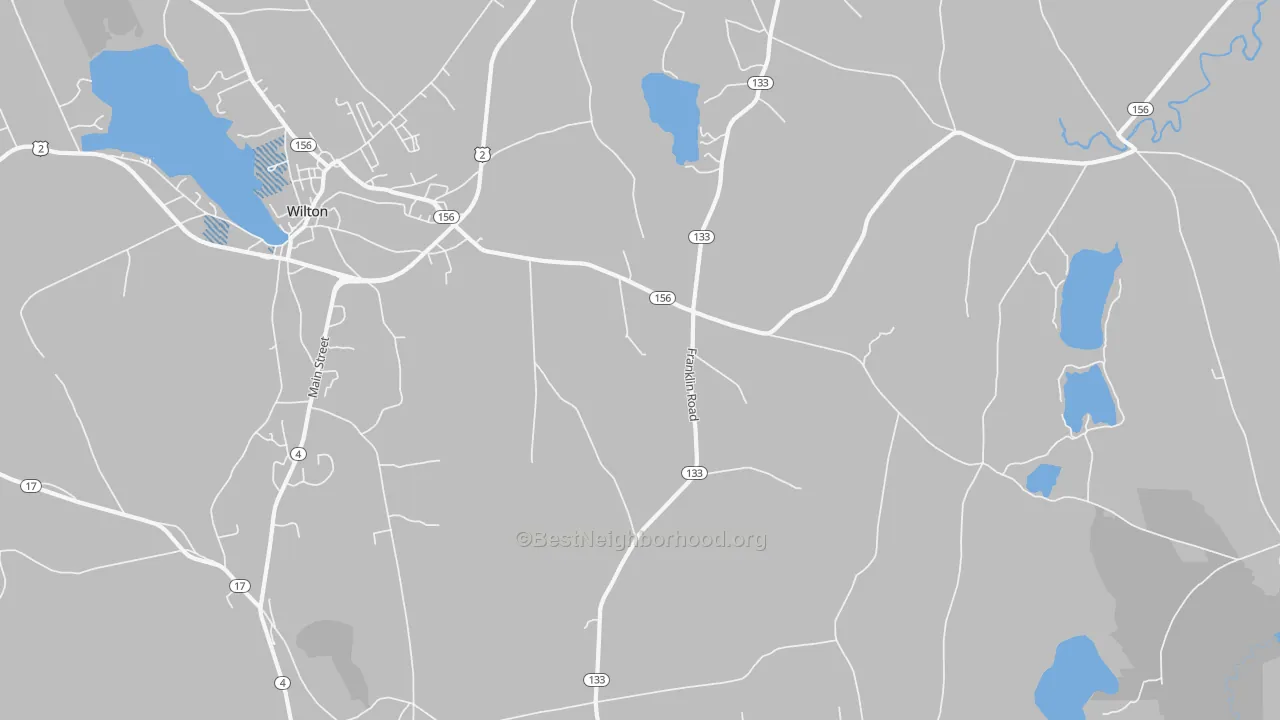 Transit Grade map of Dryden, ME