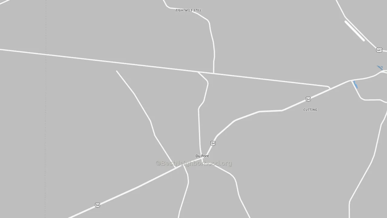 Transit Grade map of Du Pont, GA