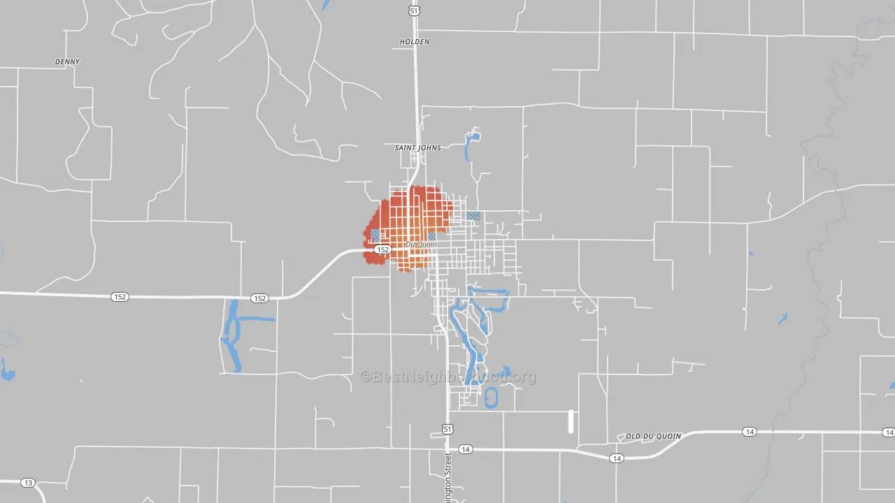 Transit Grade map of Du Quoin, IL