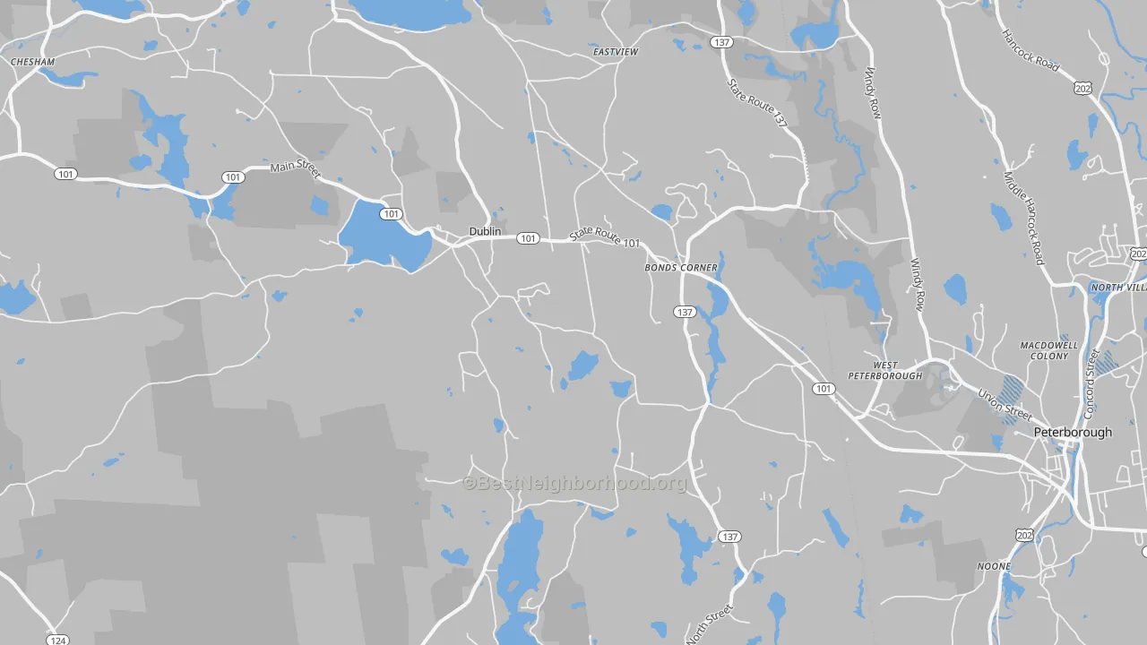 Transit Grade map of Dublin, NH