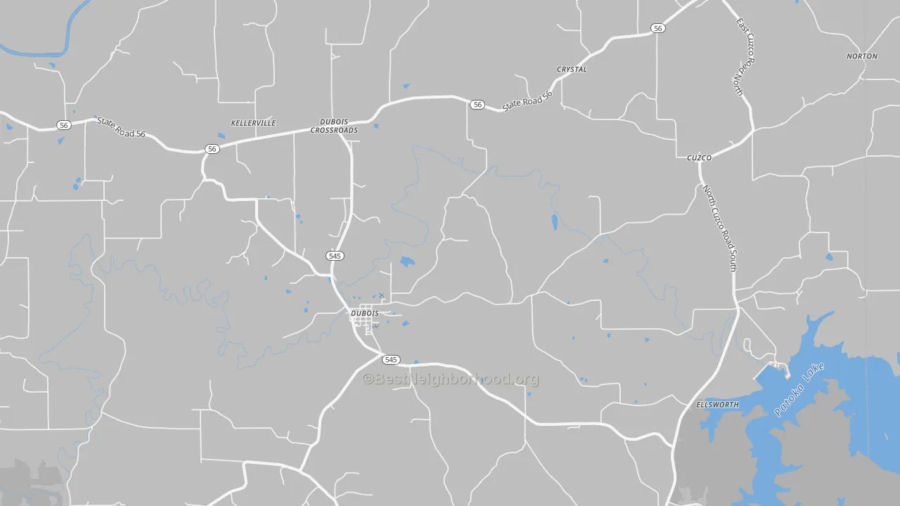 Transit Grade map of Dubois, IN
