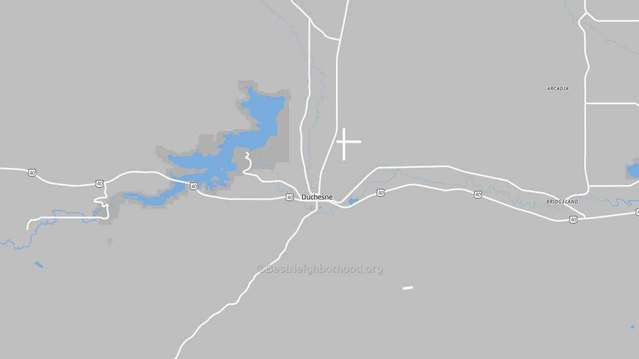 Transit Grade map of Duchesne, UT