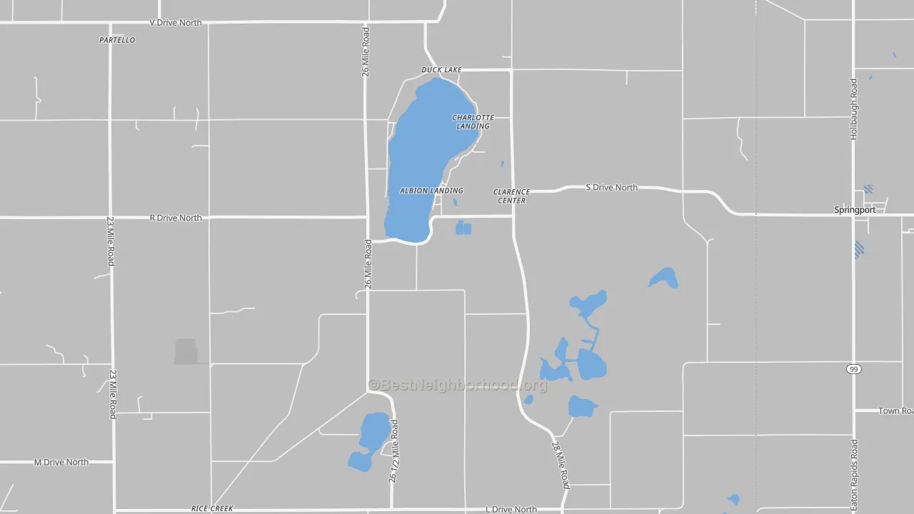 Transit Grade map of Duck Lake, MI