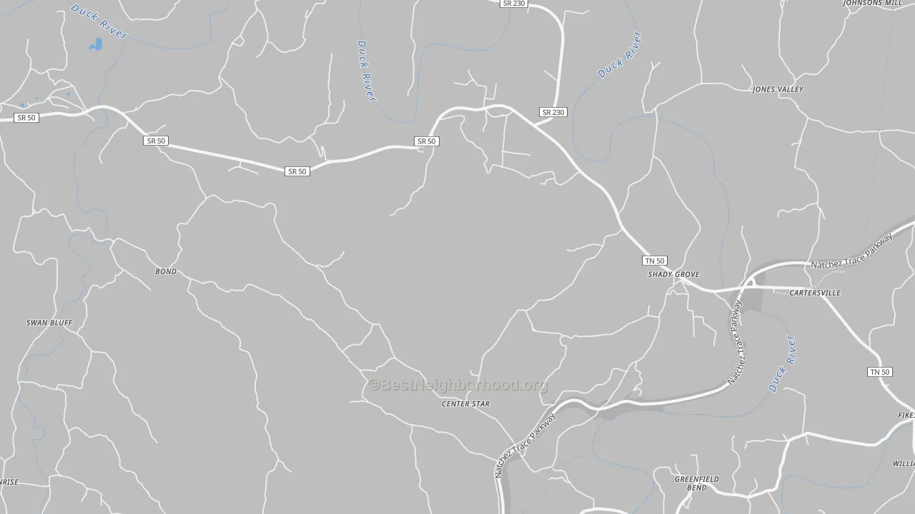 Transit Grade map of Duck River, TN