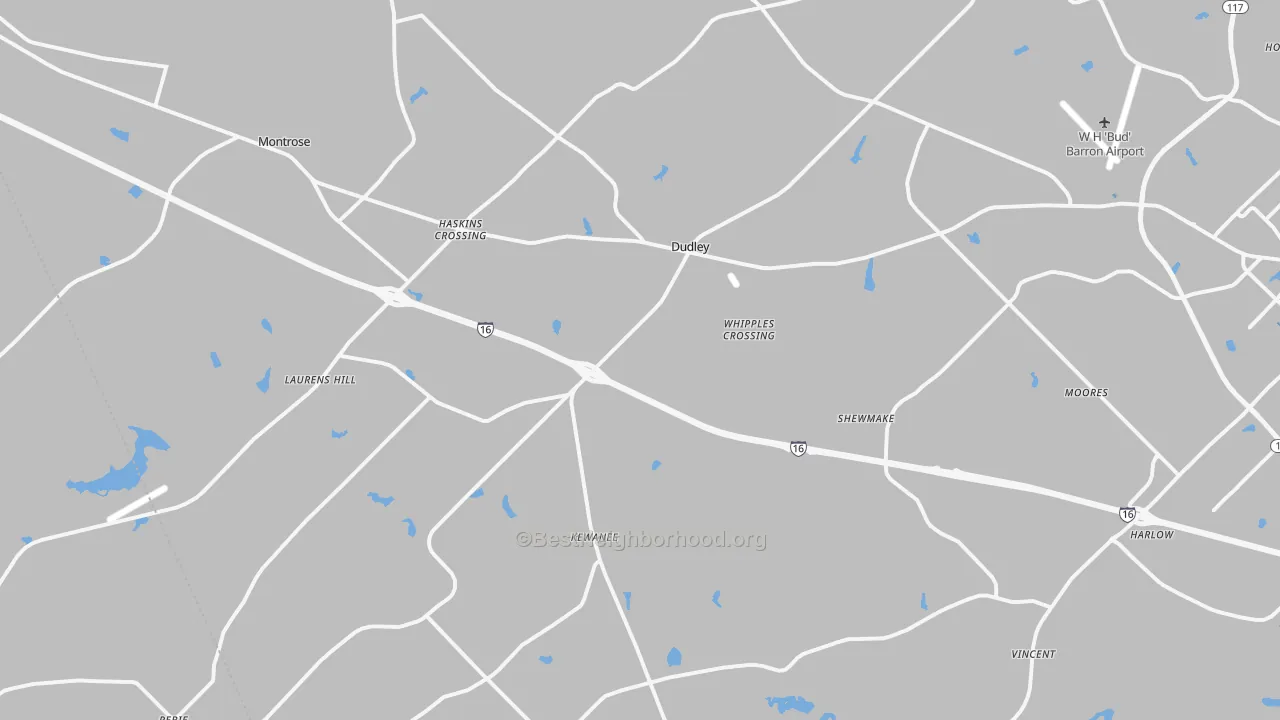 Transit Grade map of Dudley, GA