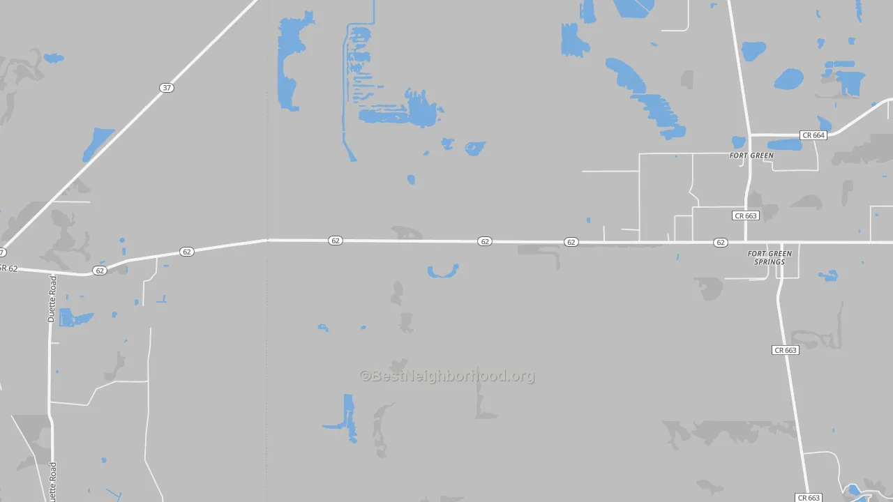 Transit Grade map of Duette, FL