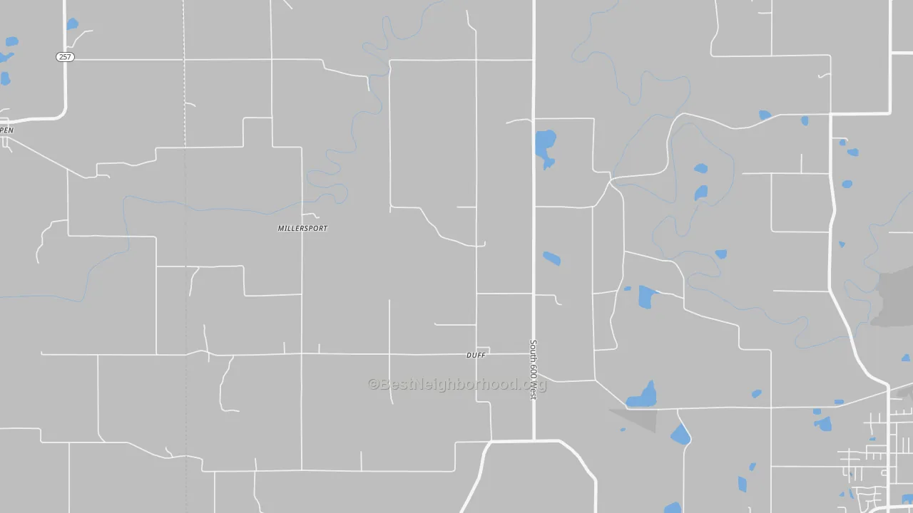 Transit Grade map of Duff, IN