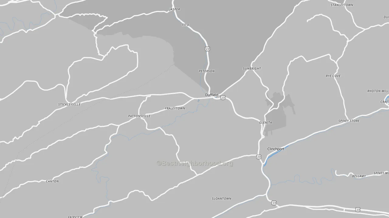 Transit Grade map of Duffield, VA