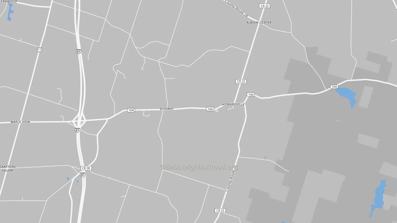 Transit Grade map of Dugway, NY
