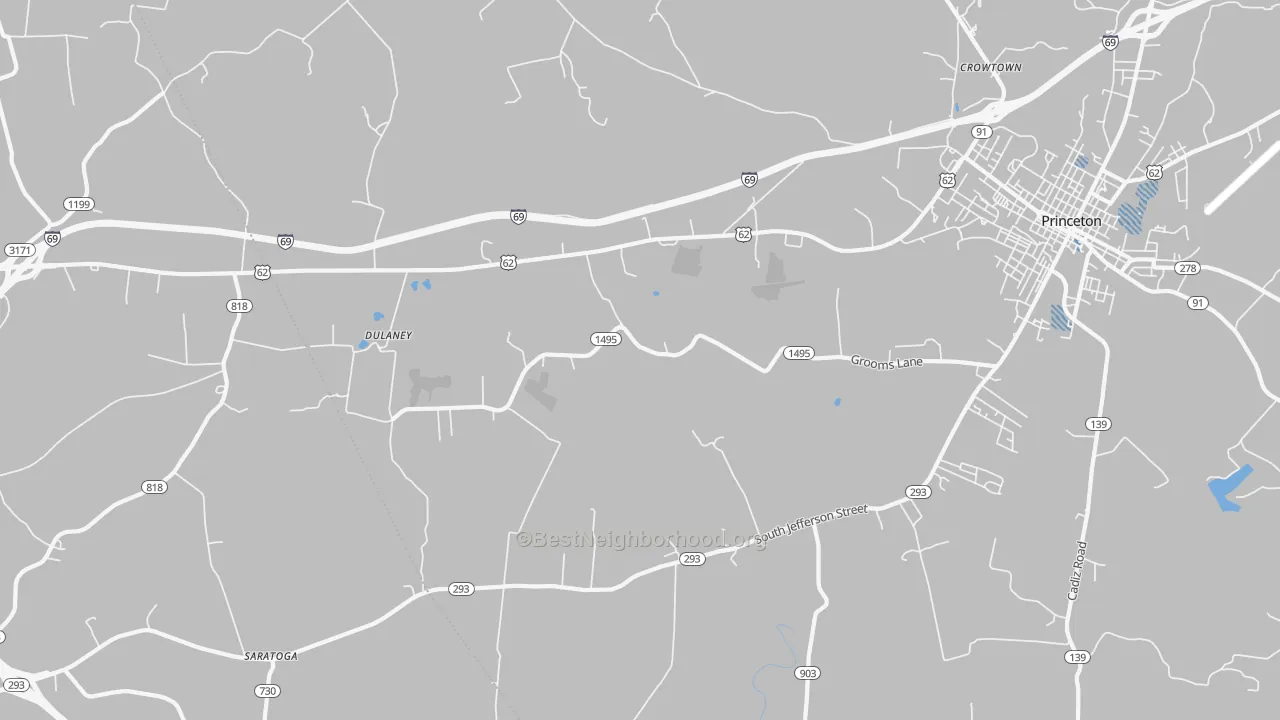 Transit Grade map of Dulaney, KY