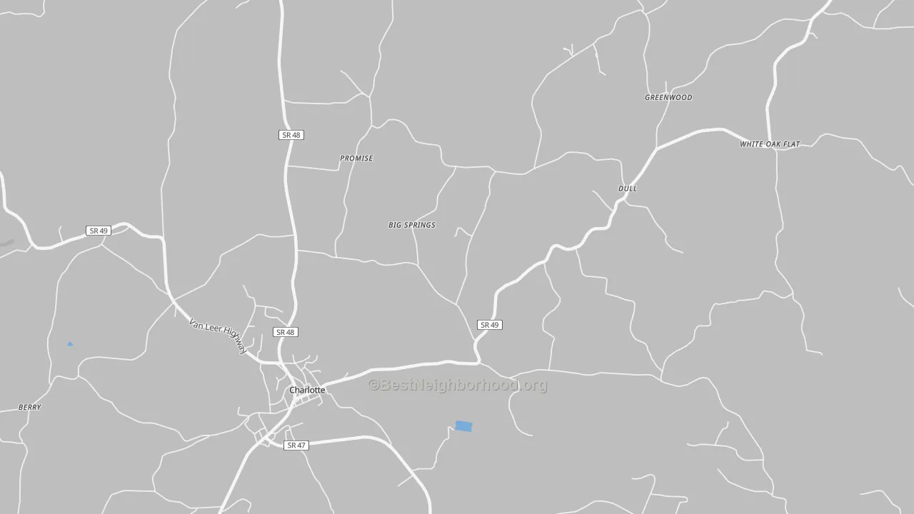Transit Grade map of Dull, TN