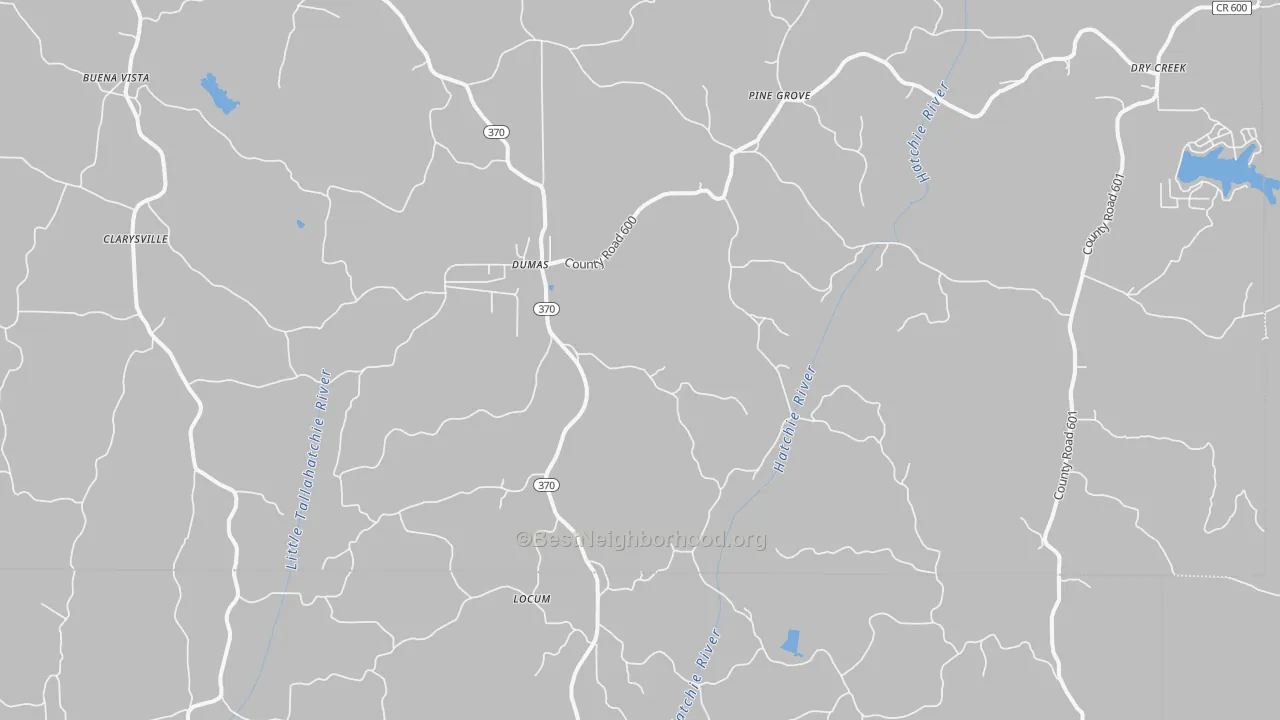 Transit Grade map of Dumas, MS