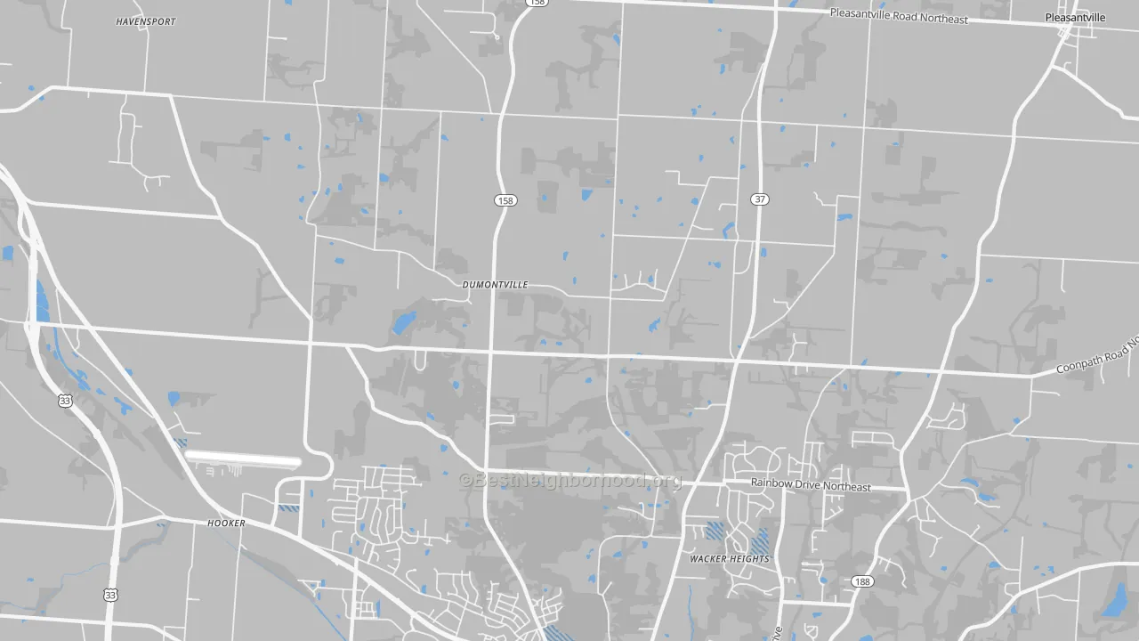Transit Grade map of Dumontville, OH