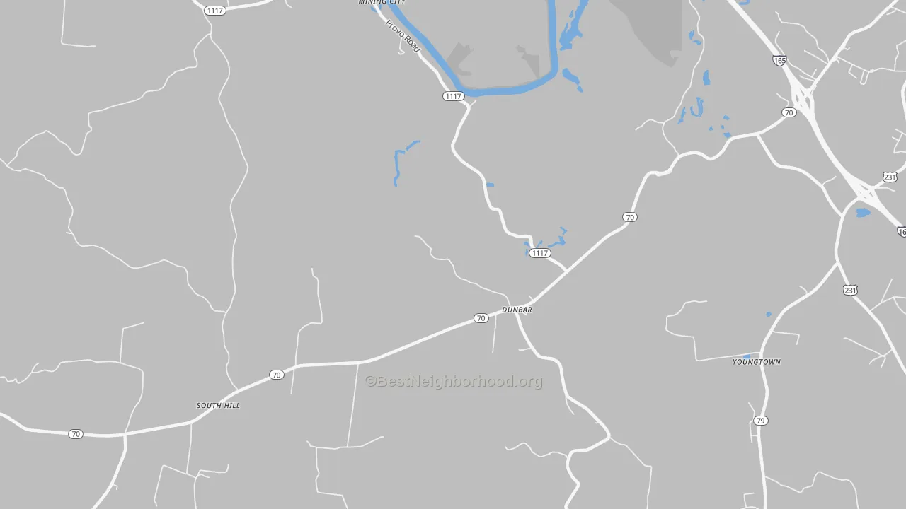Transit Grade map of Dunbar, KY