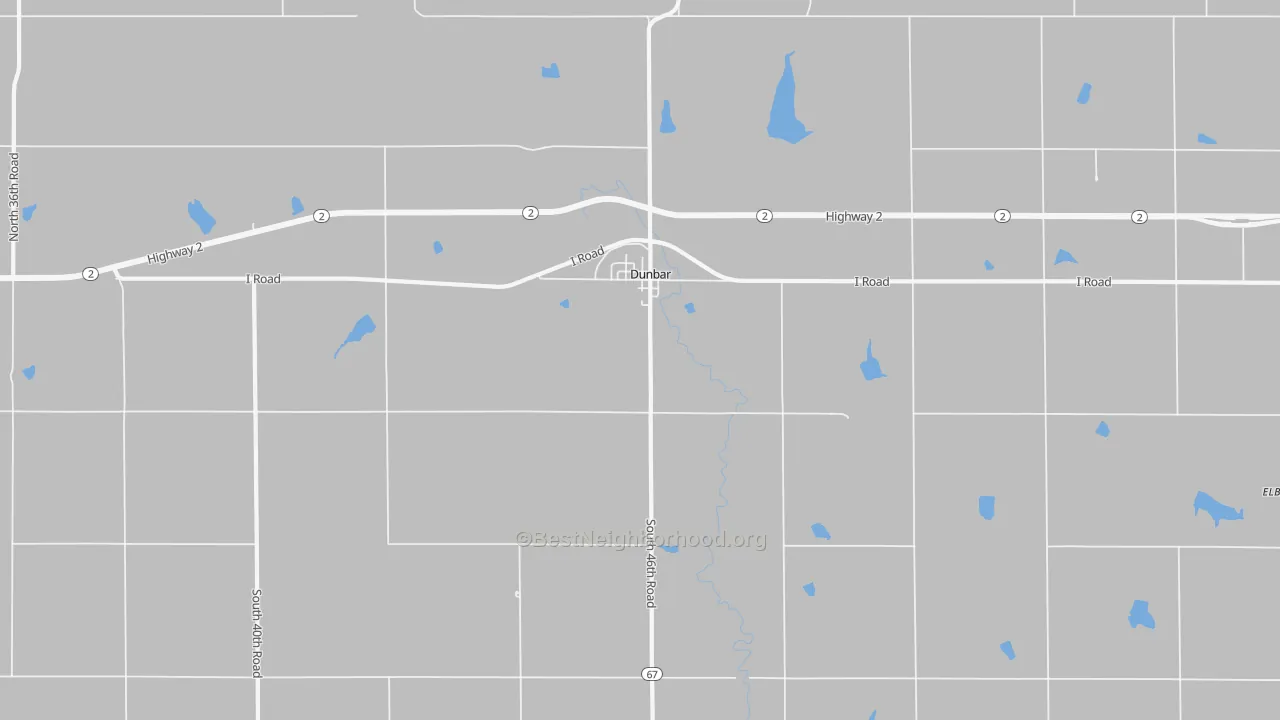 Transit Grade map of Dunbar, NE