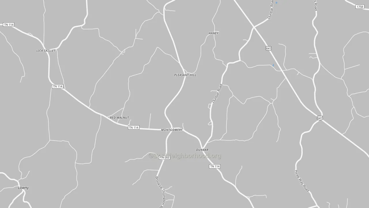 Transit Grade map of Dunbar, TN